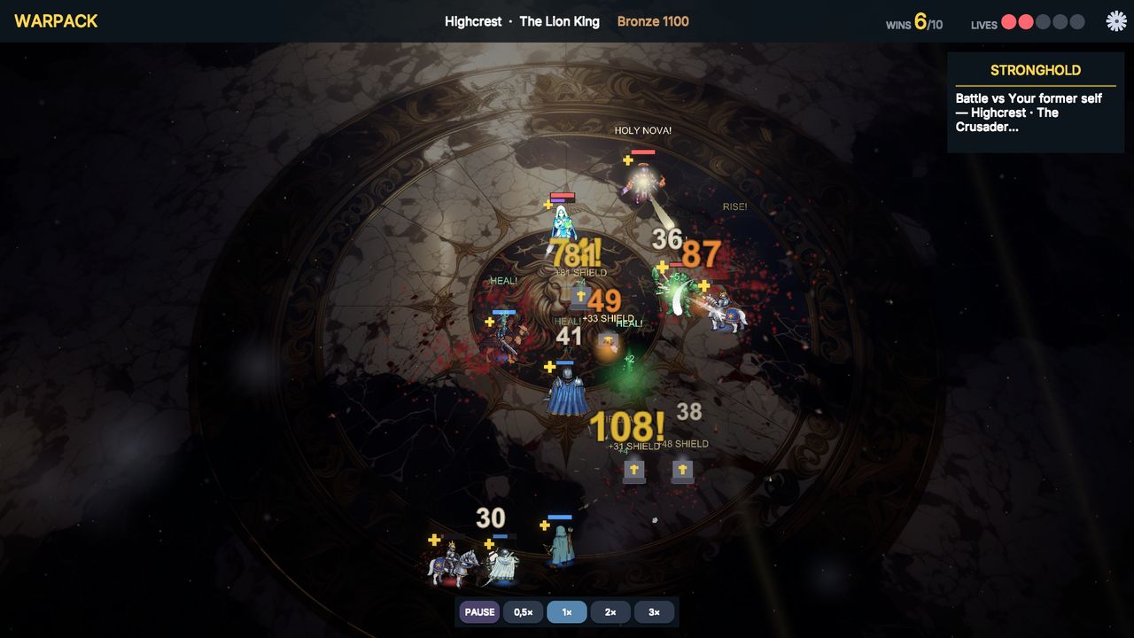 Warpack: a battle in progress